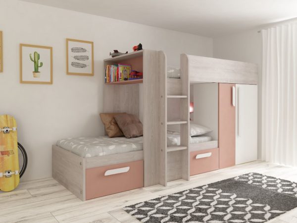 barca pink bunkbed 1220 p 2