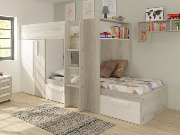 barca white bunkbed 2 1221 p 1