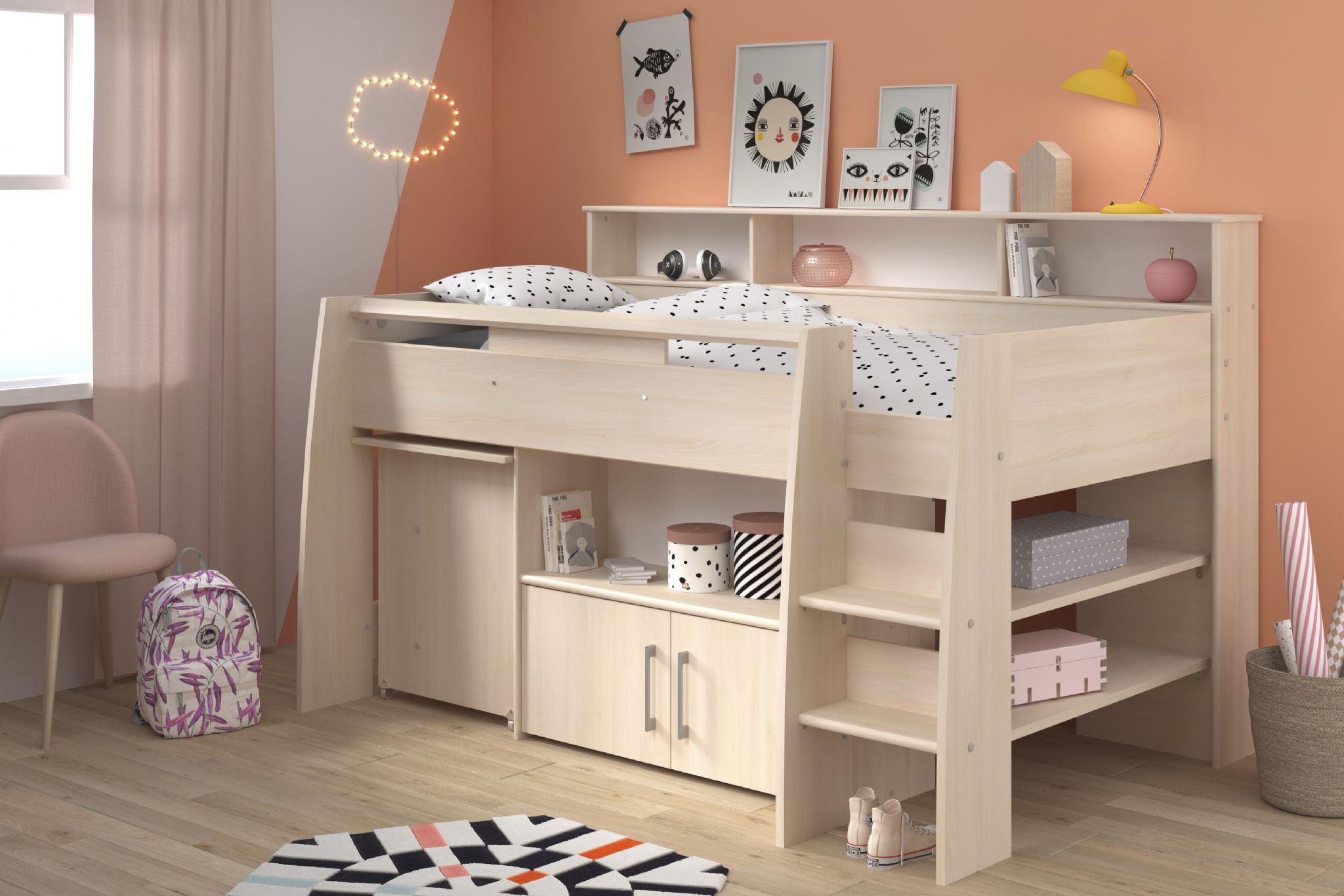 parisot kurt 1 midsleeper kids bed 138 p 2 parisot kurt 1 midsleeper kids bed 138 p 2