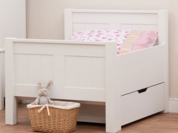 stompa classic kids white starter bed with mattress 26 p