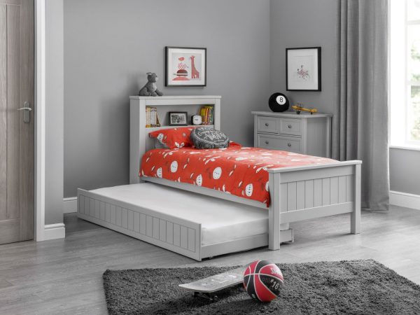 maine bookcase bed dove grey 1090 p