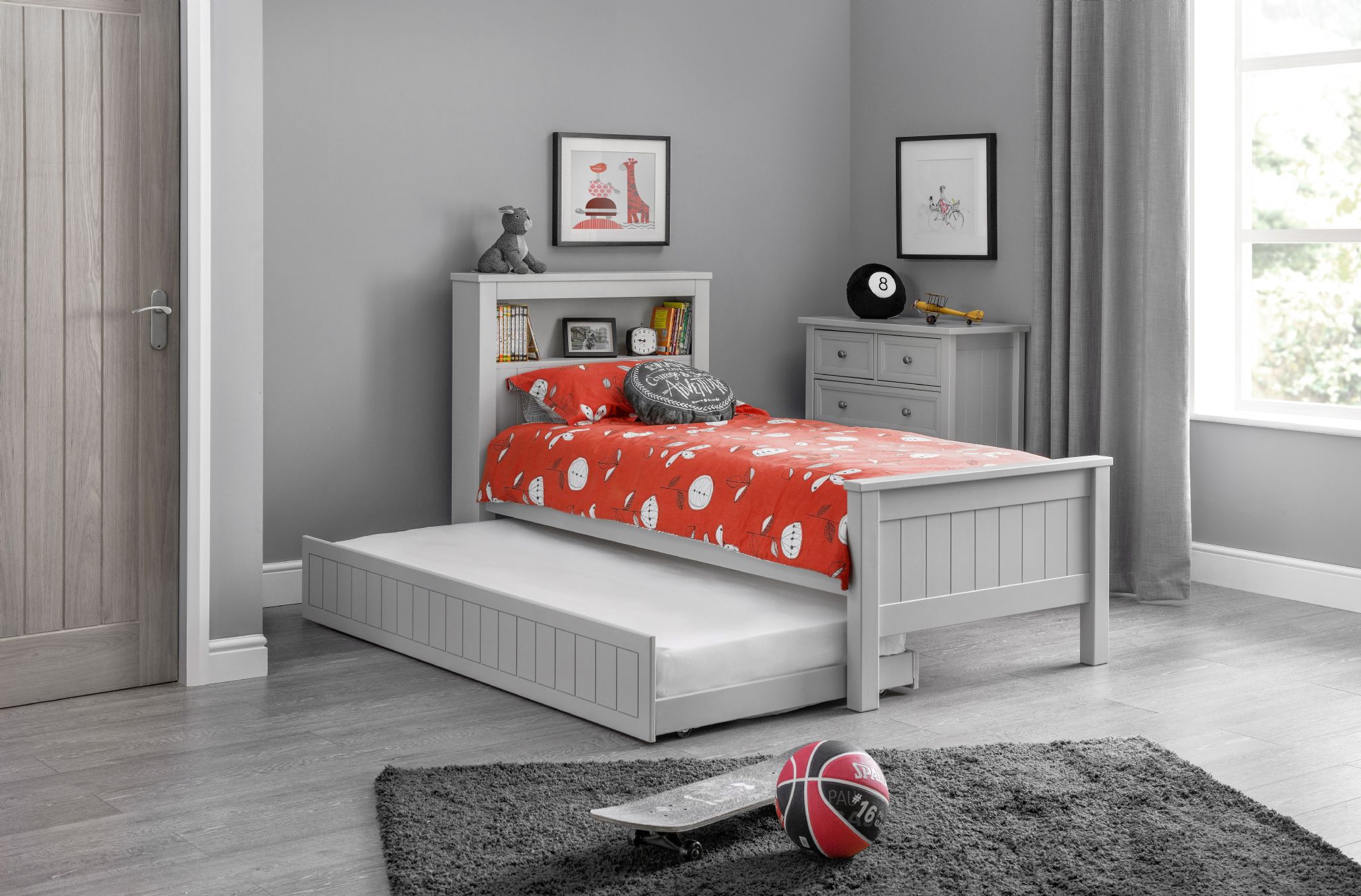 maine bookcase bed dove grey 1090 p maine bookcase bed dove grey 1090 p