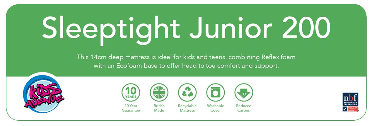 Sleeptight Junior 200cm Label (GREEN LABEL) Sleeptight Junior 200cm Label (GREEN LABEL)