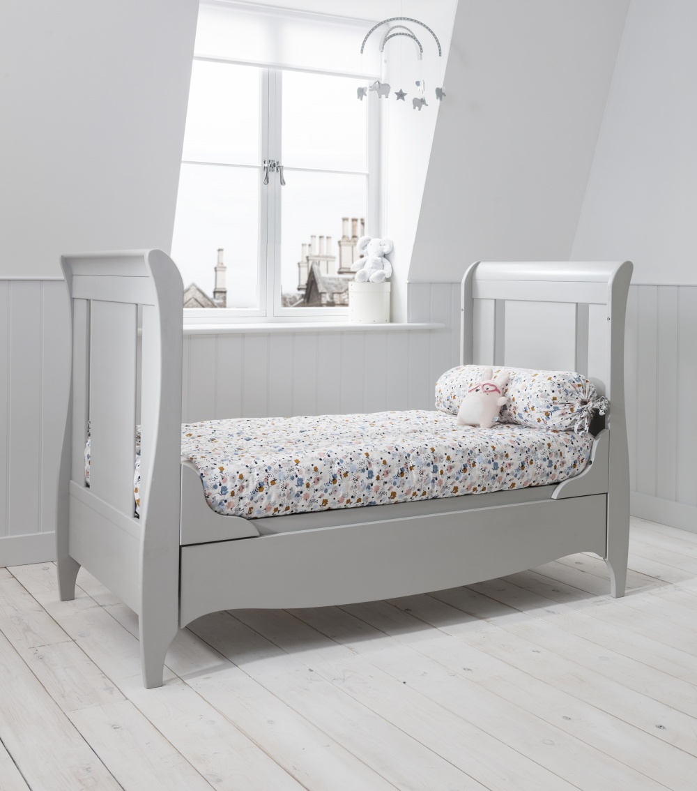 SLEIGH COT DOVE GREY 3