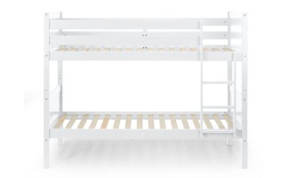 bella white bunk bed front bella white bunk bed front