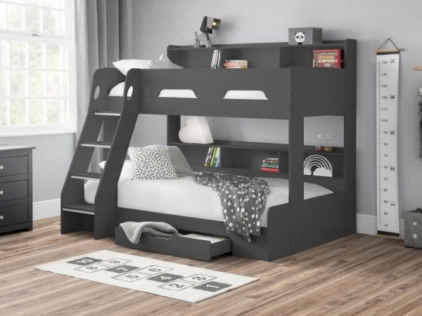 orion triple sleeper bed set open anthracite