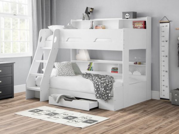 orion white triple bunk roomset