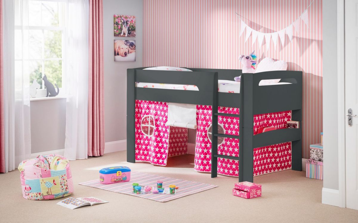 pluto cabin bed anthracite pink tent roomset pluto cabin bed anthracite pink tent roomset