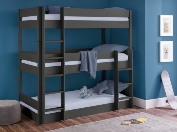 trio triple bunk anthracite roomset