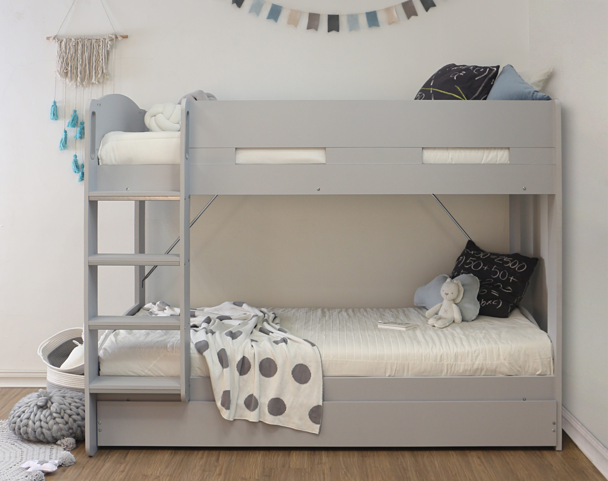 Billie Bunk Front View Grey Billie Bunk Front View Grey