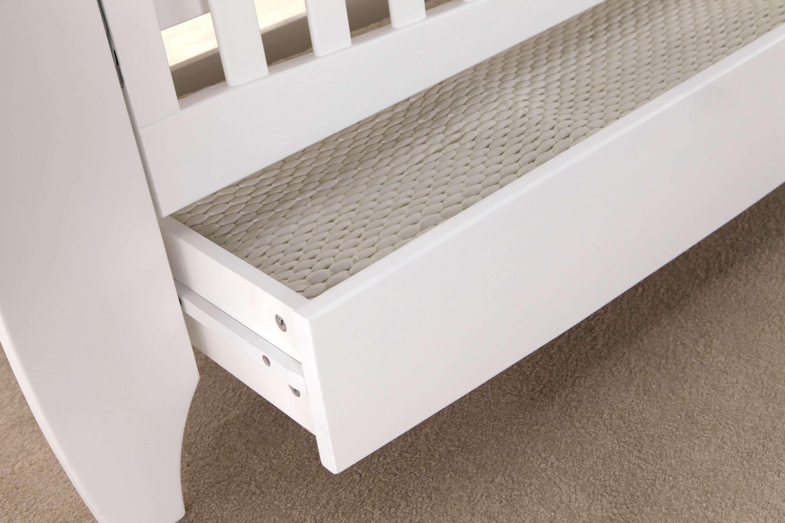 Lucas Sleigh Cot Bed White 7 Lucas Sleigh Cot Bed White 7