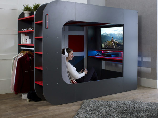 Loftpod2 Gaming Bed Grey7