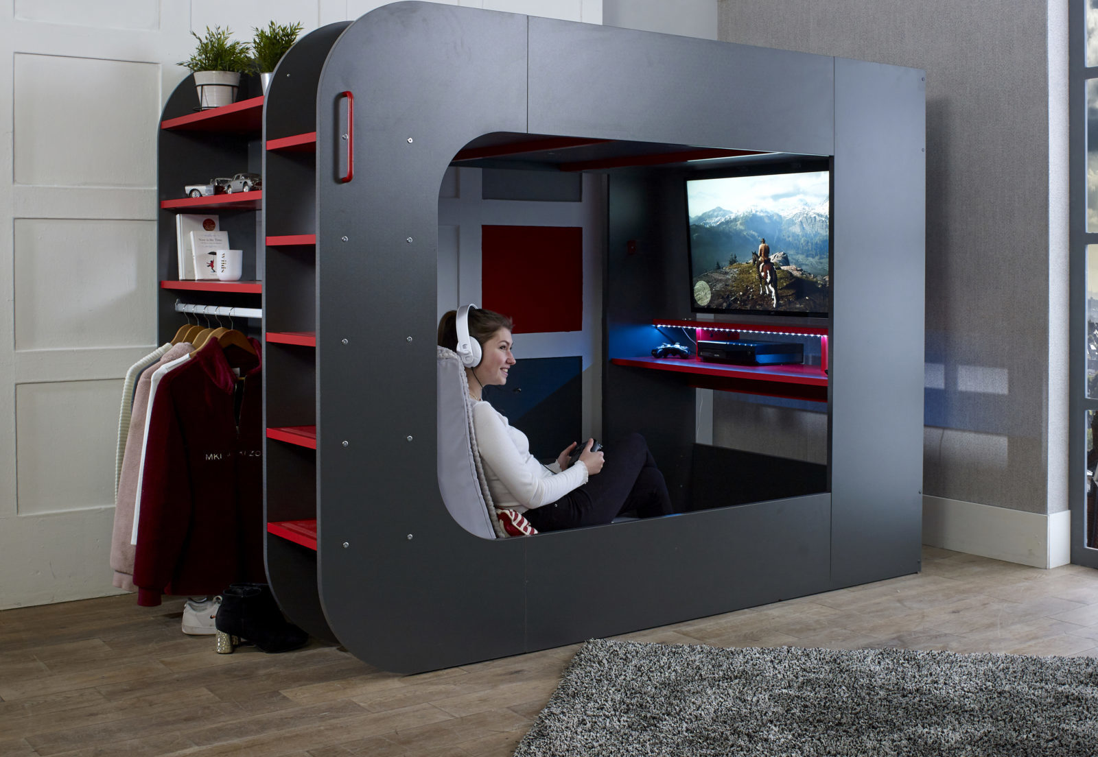 Loftpod2 Gaming Bed Grey7 Loftpod2 Gaming Bed Grey7