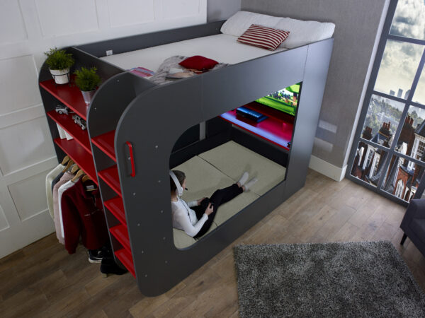 Loftpod2 Gaming Bed Grey1 copy