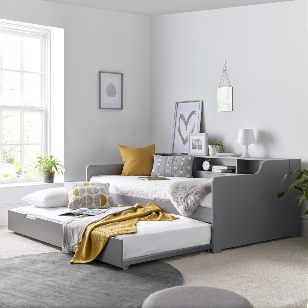 Grey day bed main open original Grey day bed main open original