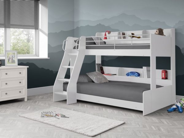 domino triple sleeper white roomset