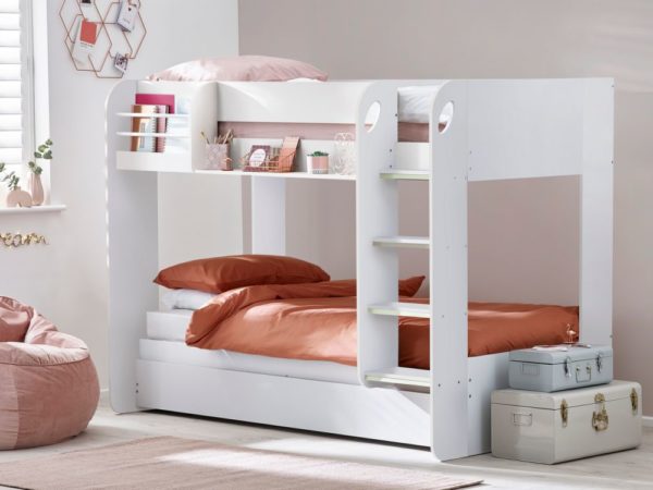 mars bunk white roomset