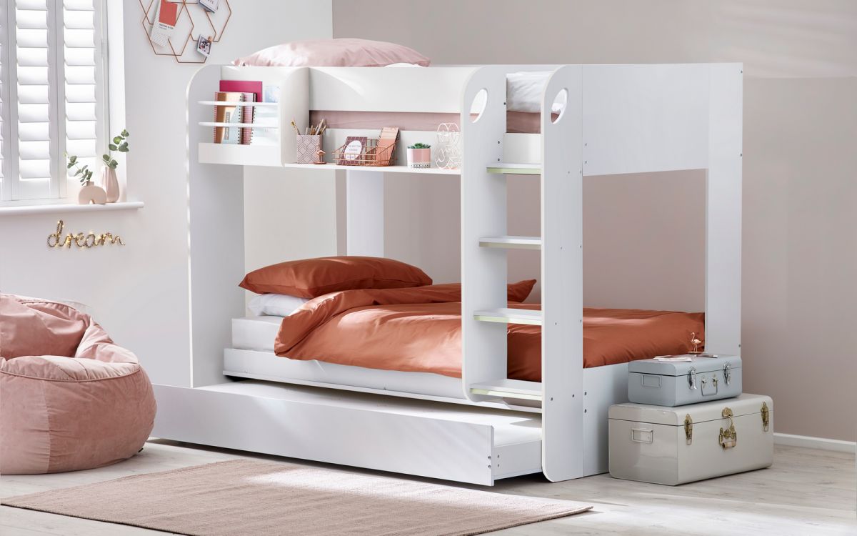 mars bunk white with underbed roomset mars bunk white with underbed roomset