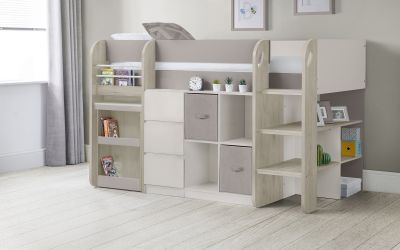 saturn midsleeper taupe oak closed roomset saturn midsleeper taupe oak closed roomset