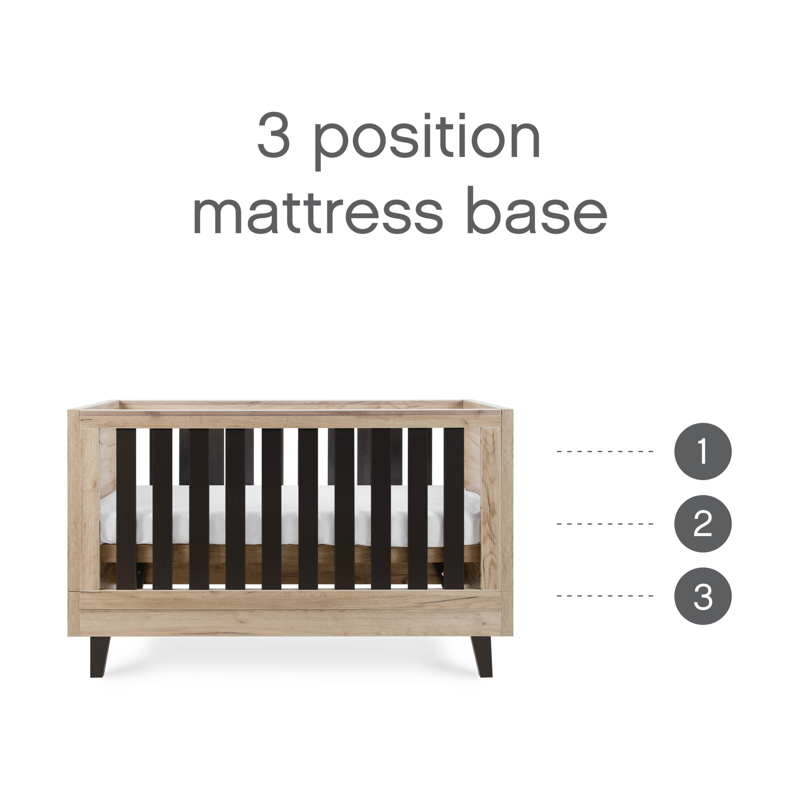 Como Cot Bed Distressed Oak Slate Grey 16 Como Cot Bed Distressed Oak Slate Grey 16
