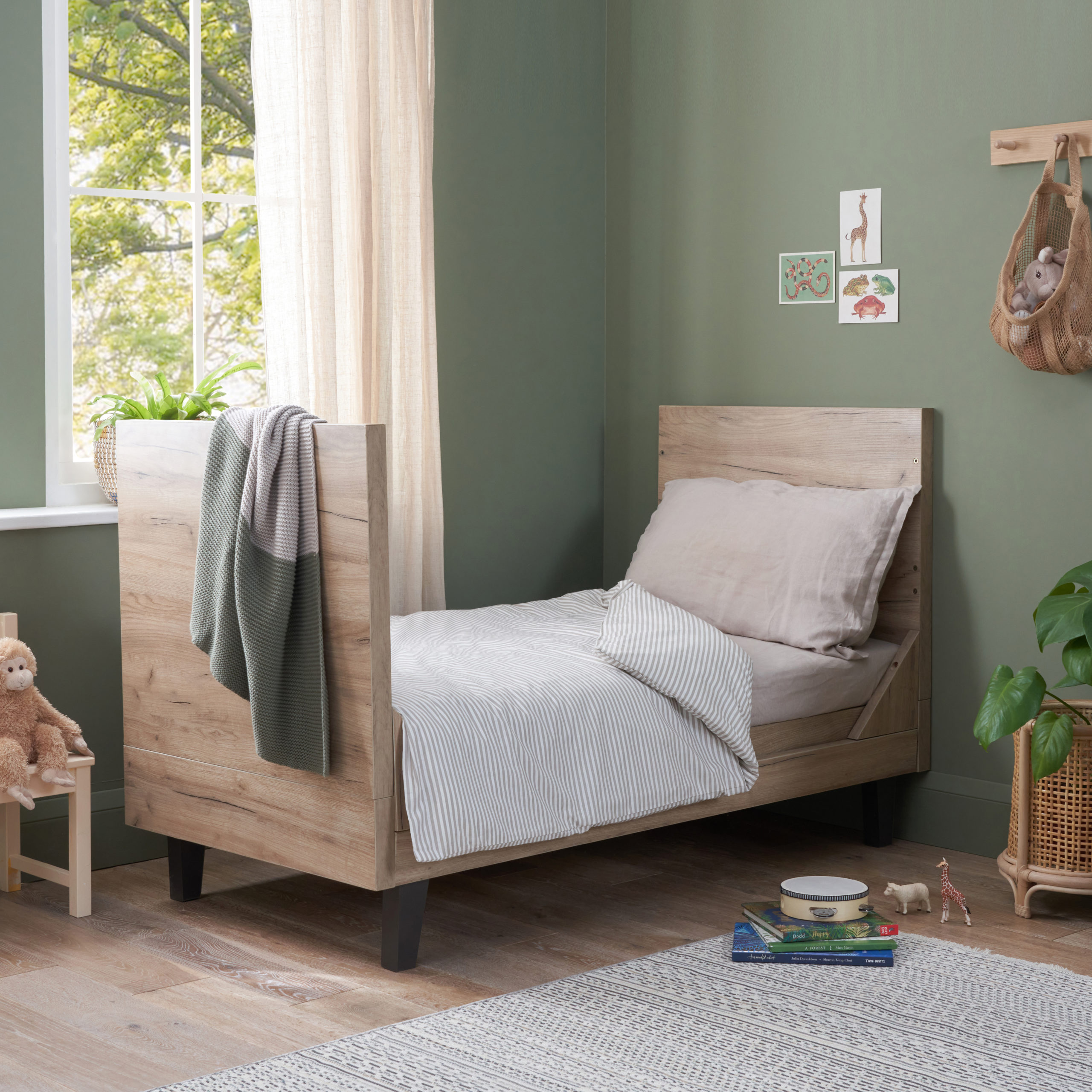 Como Cot Bed Distressed Oak Slate Grey 5 Como Cot Bed Distressed Oak Slate Grey 5