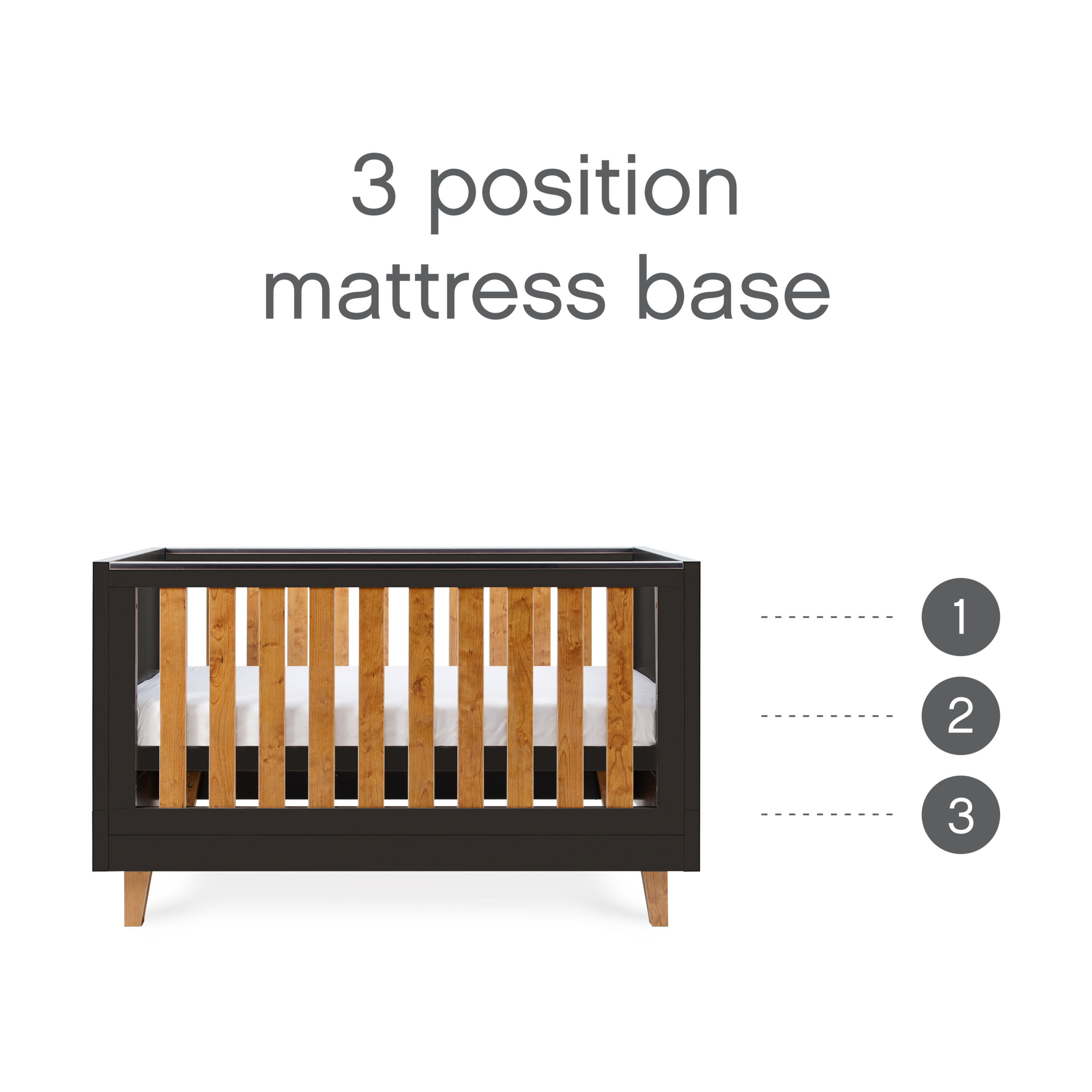 Como Cot Bed Slate Grey Rosewood 16 Como Cot Bed Slate Grey Rosewood 16