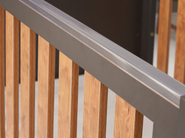 Como Cot Bed Slate Grey Rosewood 4