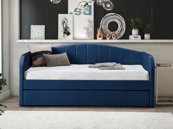 Fabric Day Bed Blue scaled