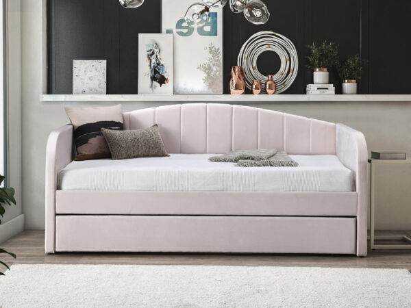 Fabric Day Bed Pink scaled