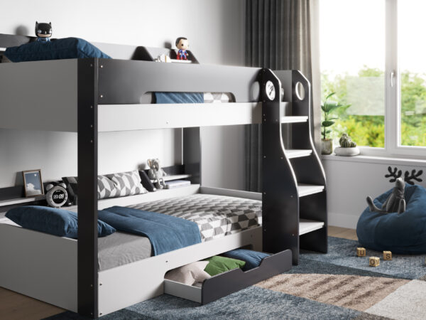 Flick Bunk Bed Grey tz4 2