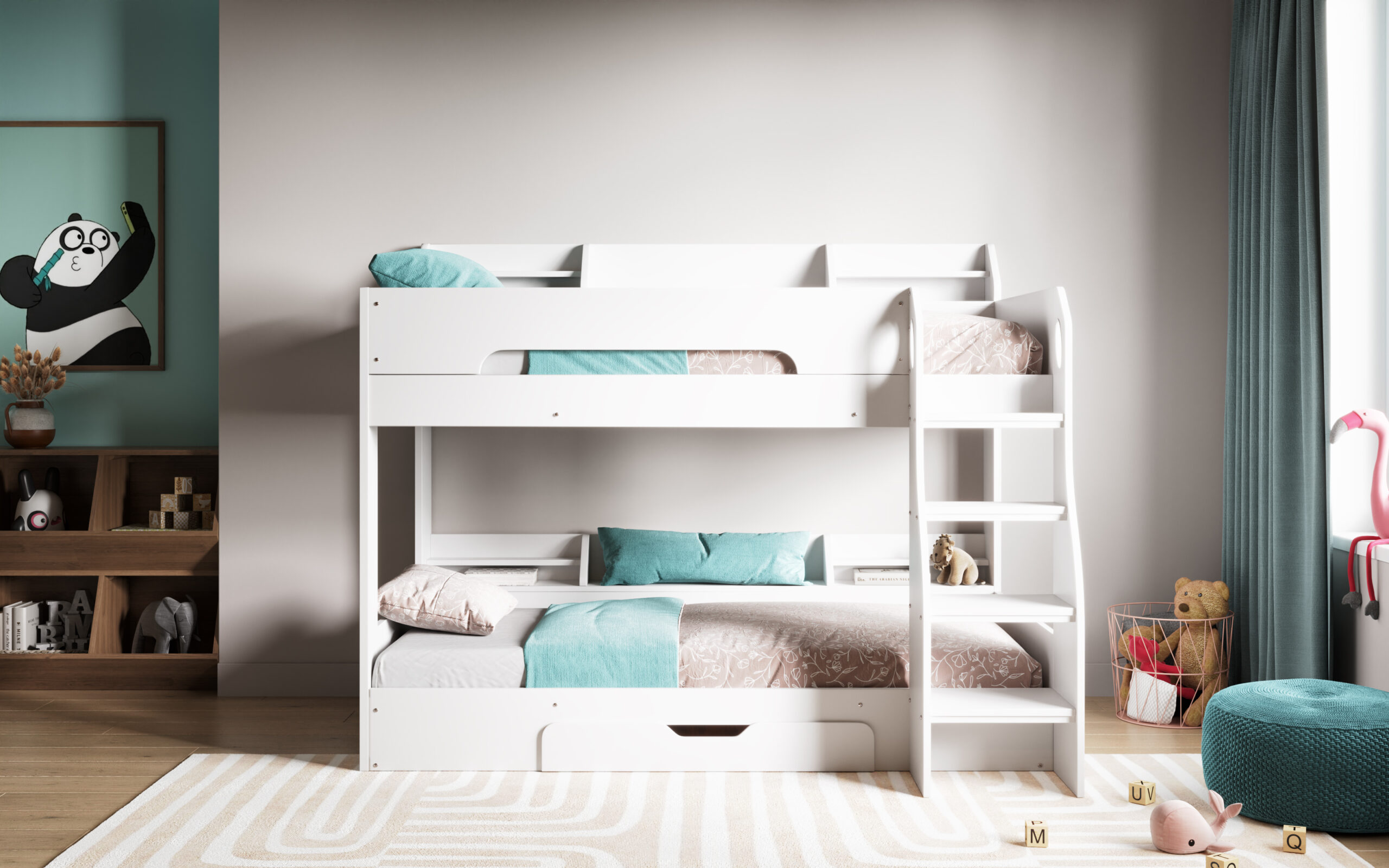Flick Bunk Bed White tz4 1 Flick Bunk Bed White tz4 1