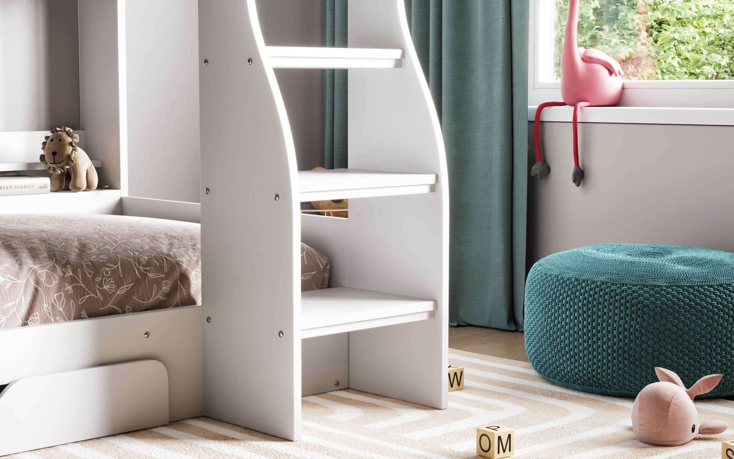 Flick Bunk Bed White tz4 3 Flick Bunk Bed White tz4 3