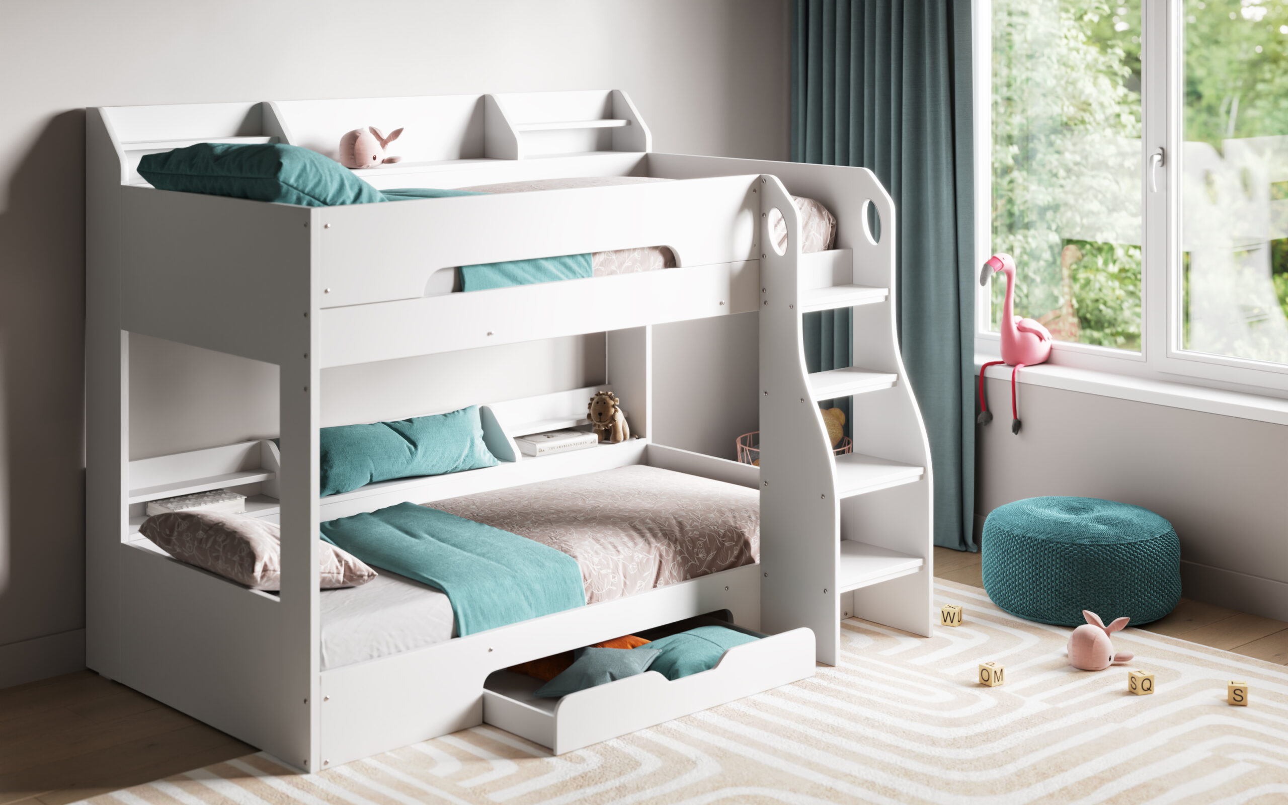 Flick Bunk Bed White tz6 Flick Bunk Bed White tz6