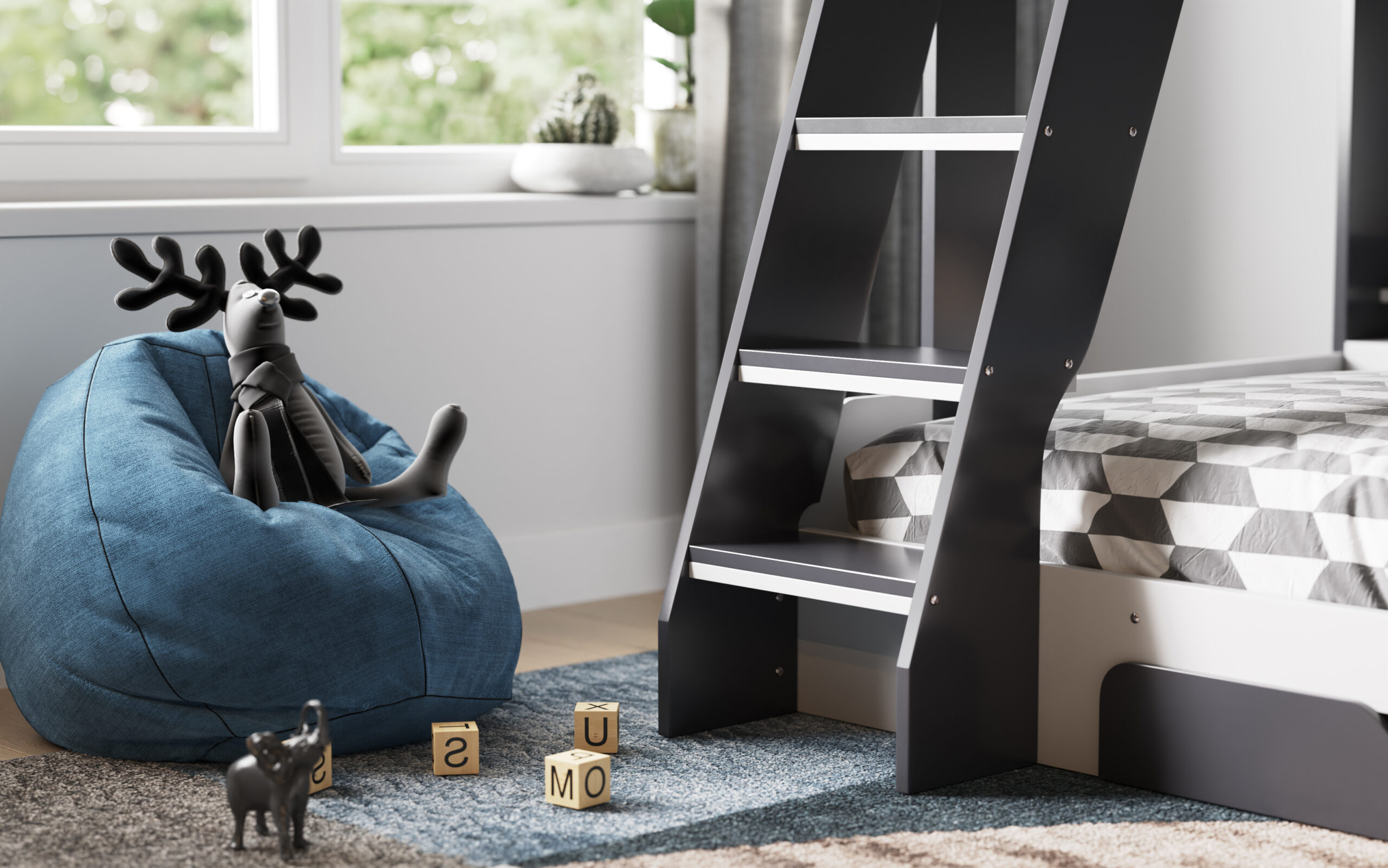 Flick Triple Bed tz1(grey) 3 Flick Triple Bed tz1(grey) 3