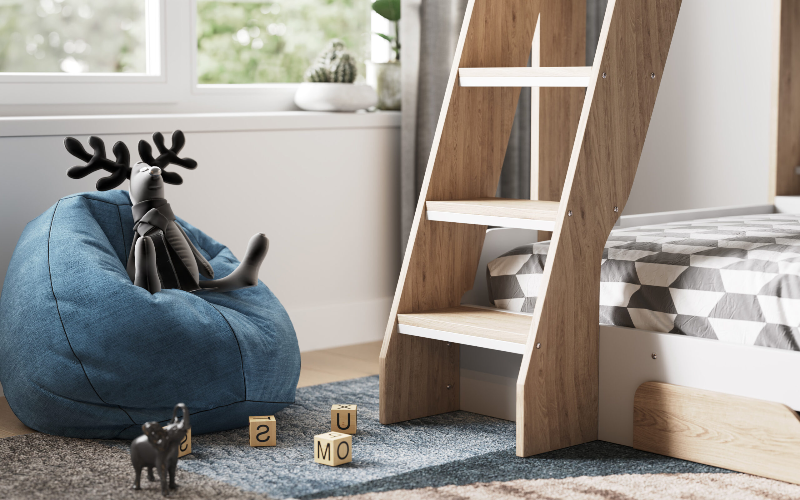 Flick Triple Bed tz1(oak) 3 Flick Triple Bed tz1(oak) 3