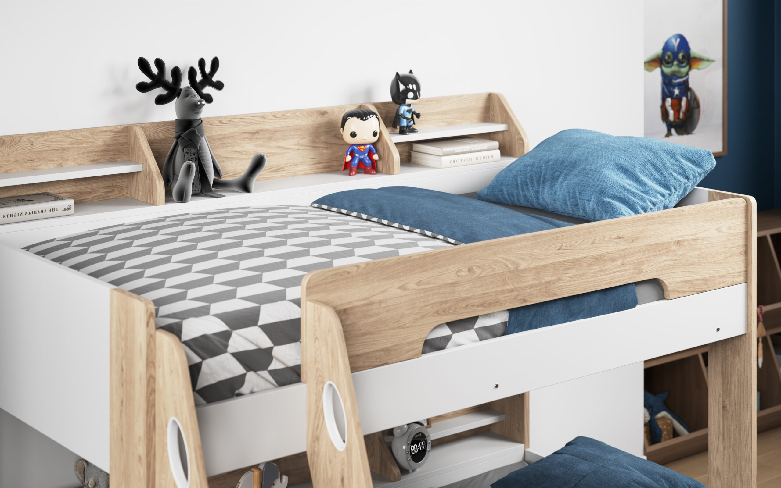 Flick Triple Bed tz1(oak) 4 Flick Triple Bed tz1(oak) 4