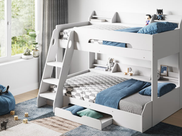 Flick Triple Bed tz1(white) 2