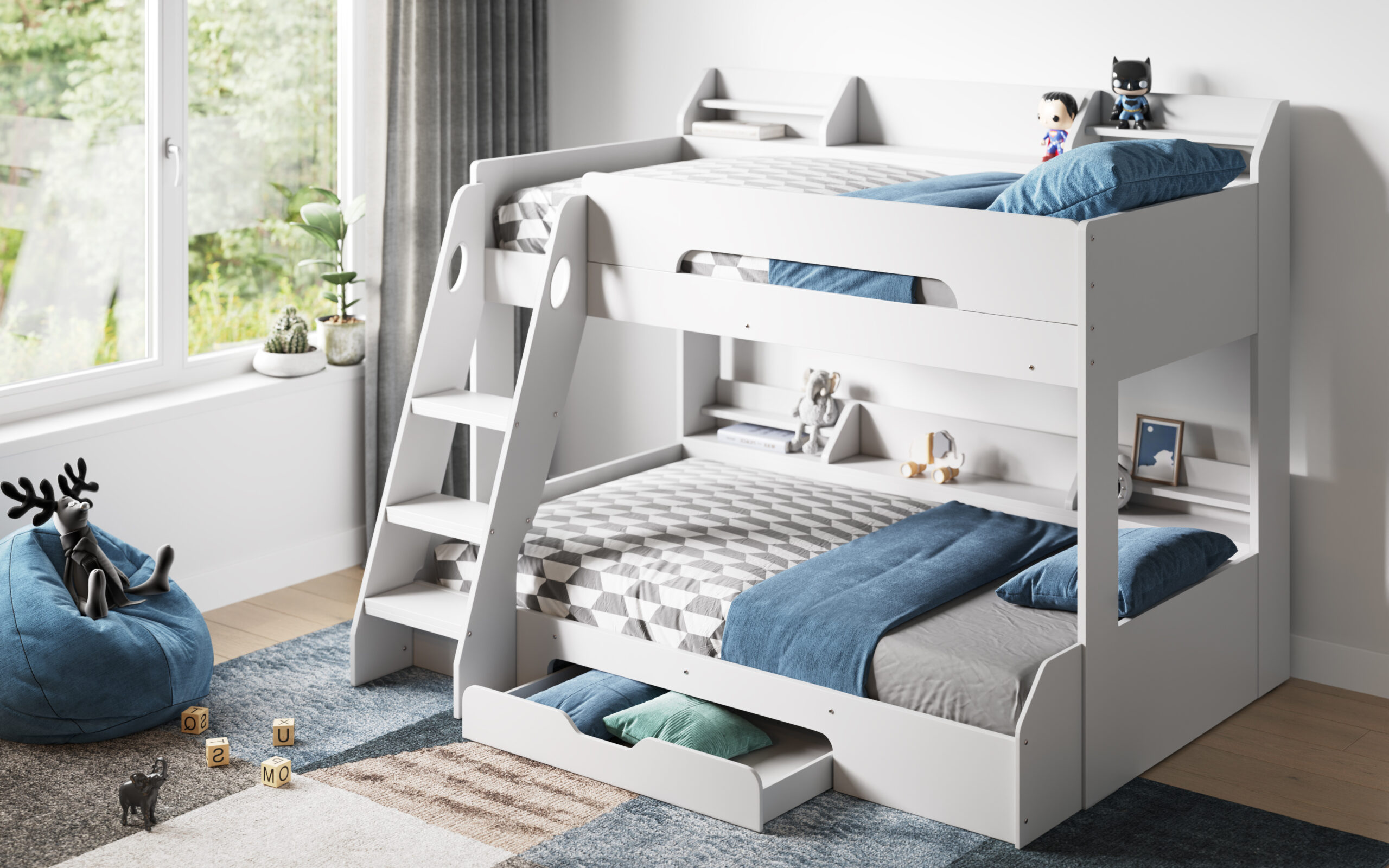 Flick Triple Bed tz1(white) 2 Flick Triple Bed tz1(white) 2