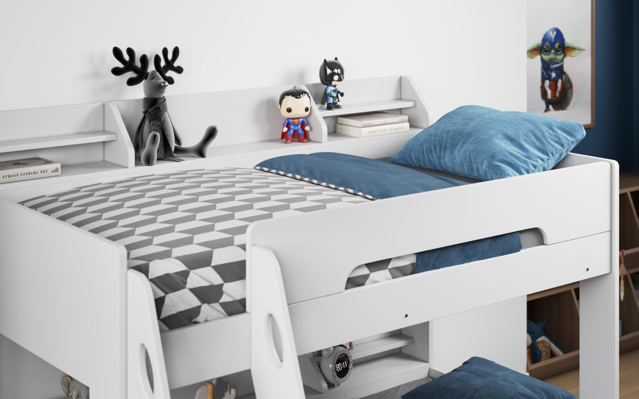 Flick Triple Bed tz1(white) 4 Flick Triple Bed tz1(white) 4