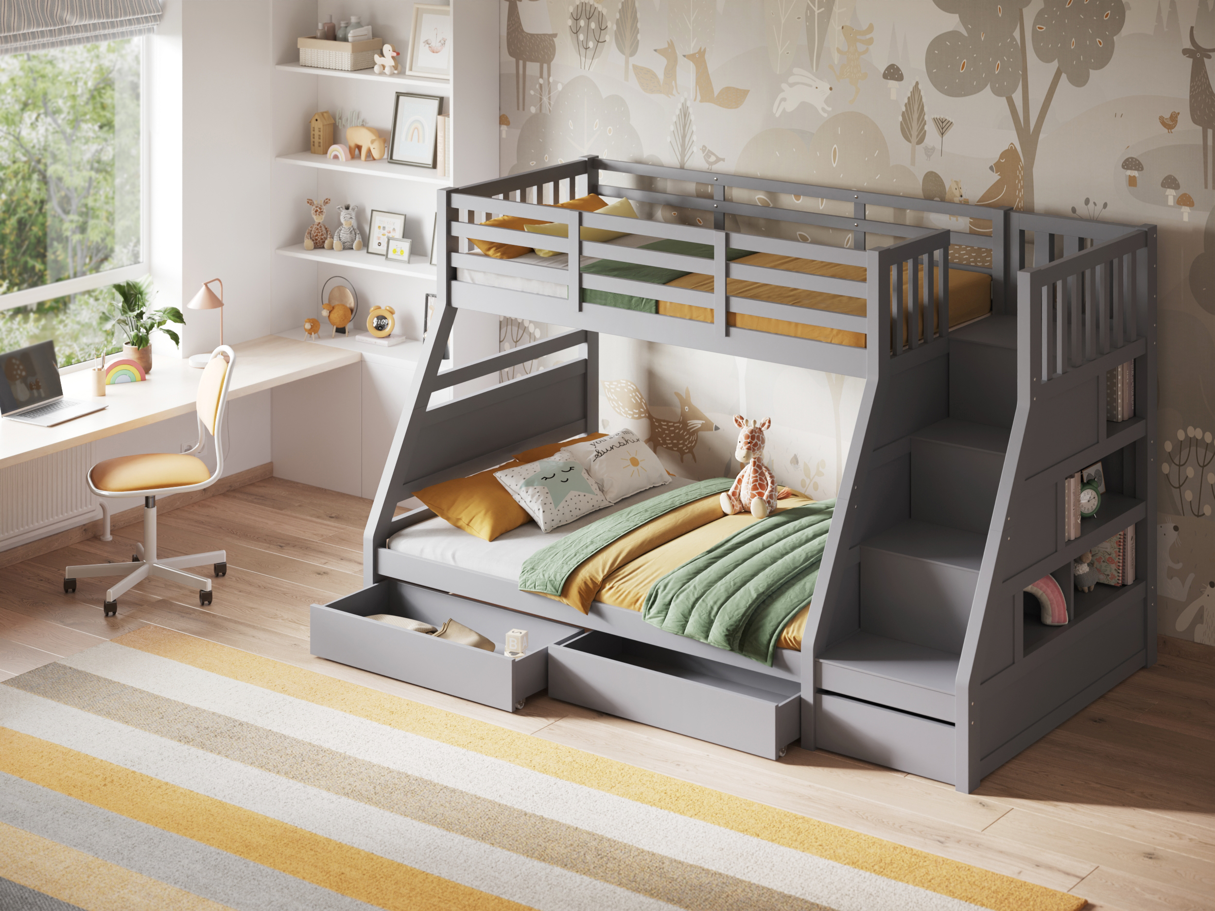 Lunar Triple Bunk Bed tz2 3 Lunar Triple Bunk Bed tz2 3