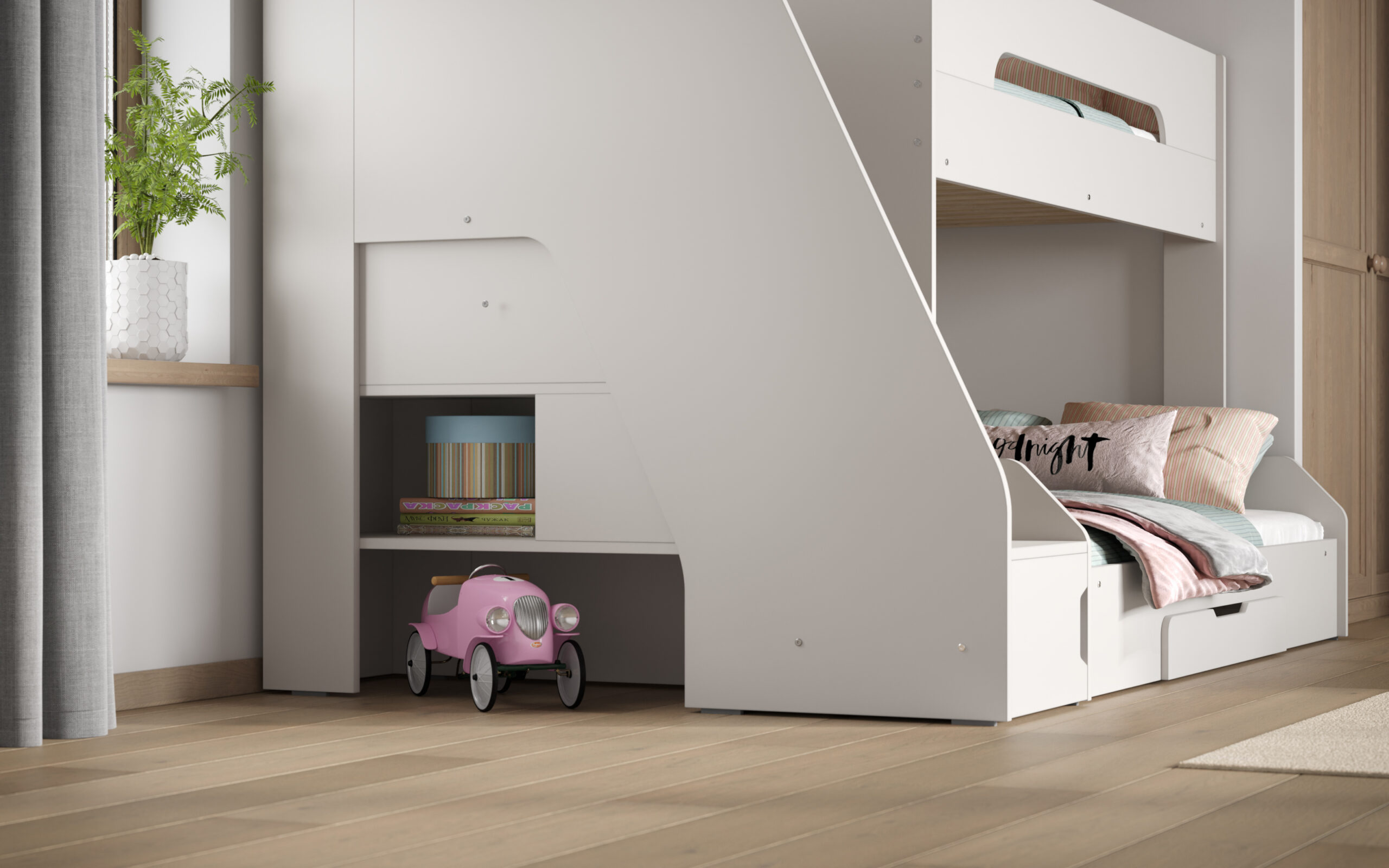 Slick Triple Bunk Bed tz2(7) Slick Triple Bunk Bed tz2(7)