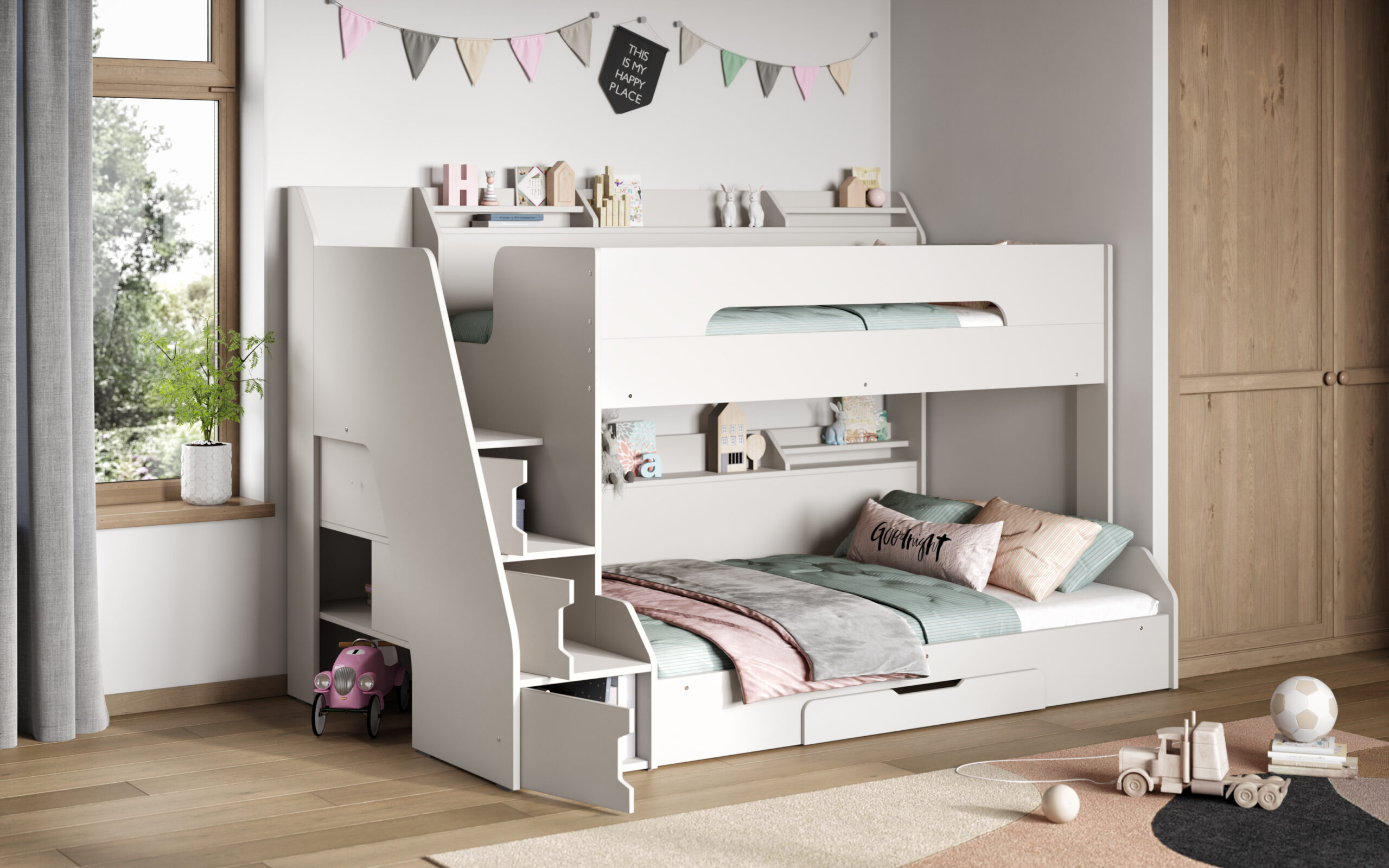 Slick Triple Bunk Bed tz2(9) (2) Slick Triple Bunk Bed tz2(9) (2)