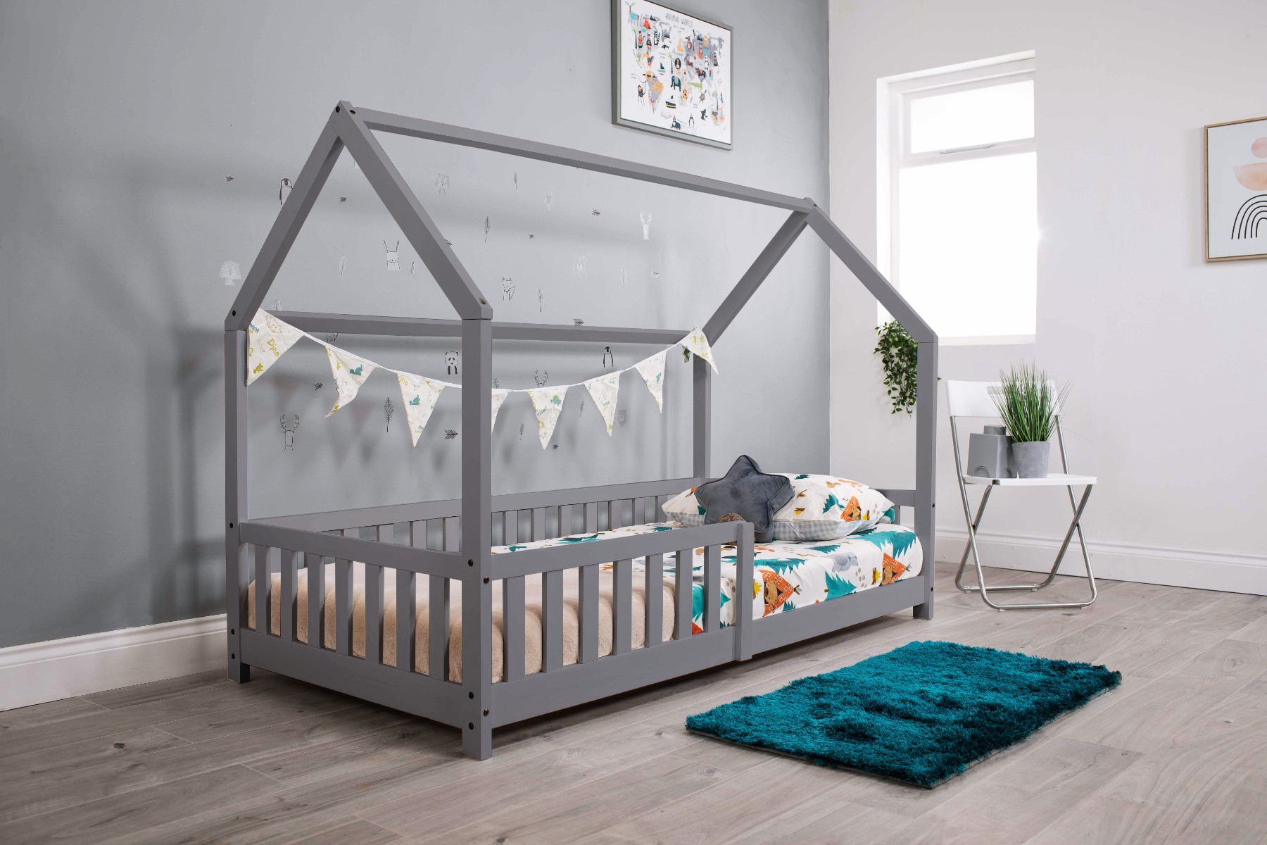 explorer playhouse bed white angle 2 grey explorer playhouse bed white angle 2 grey