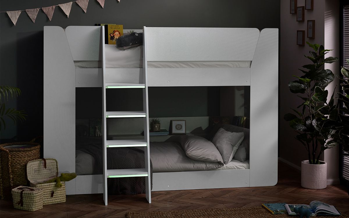 par201 parsec bunk bed all white roomset 2 par201 parsec bunk bed all white roomset 2