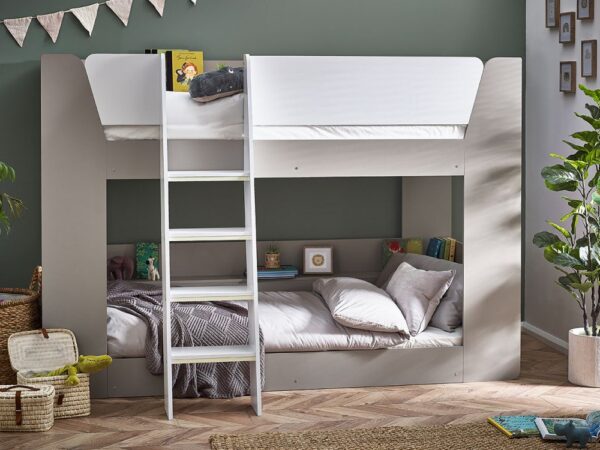 par202 parsec bunk bed taupe white roomset 1