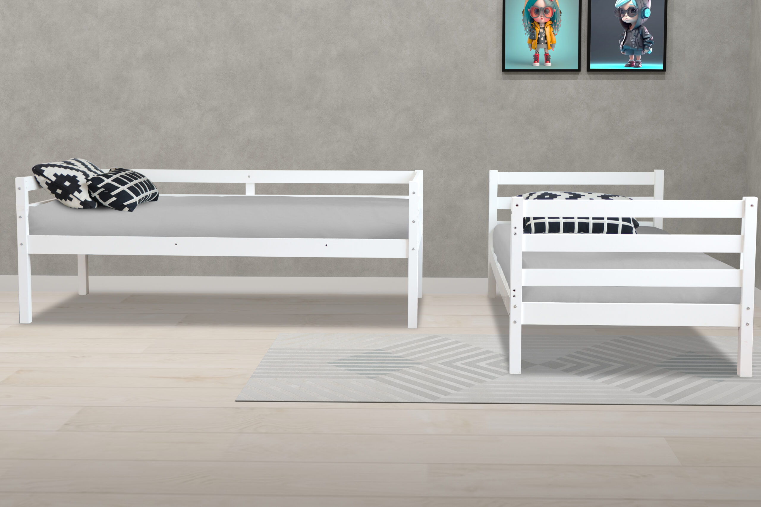 Bailey Bunk White Split 1 Bailey Bunk White Split 1