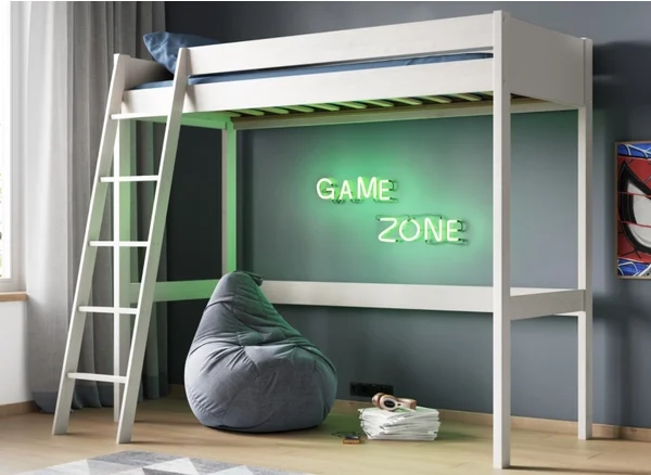 gaming highsleeper bed tz10 1 white 1