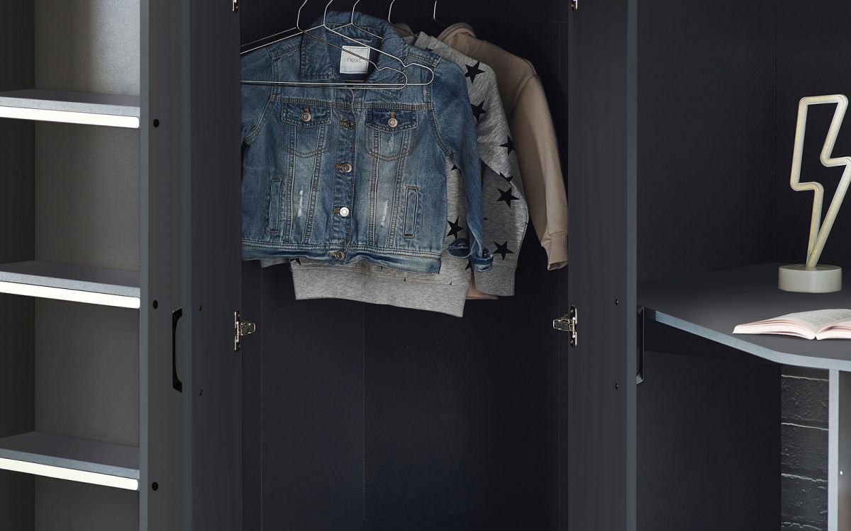 hercules highsleeper anthracite wardrobe detail hercules highsleeper anthracite wardrobe detail